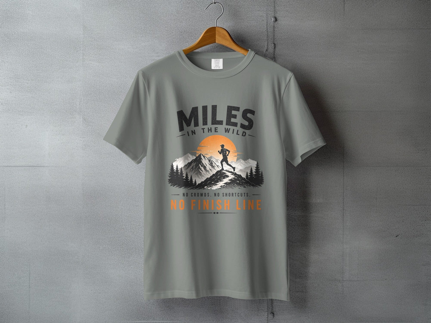 Miles in the Wild Male Trail Runner T-Shirt - S - Sloth & Duck
