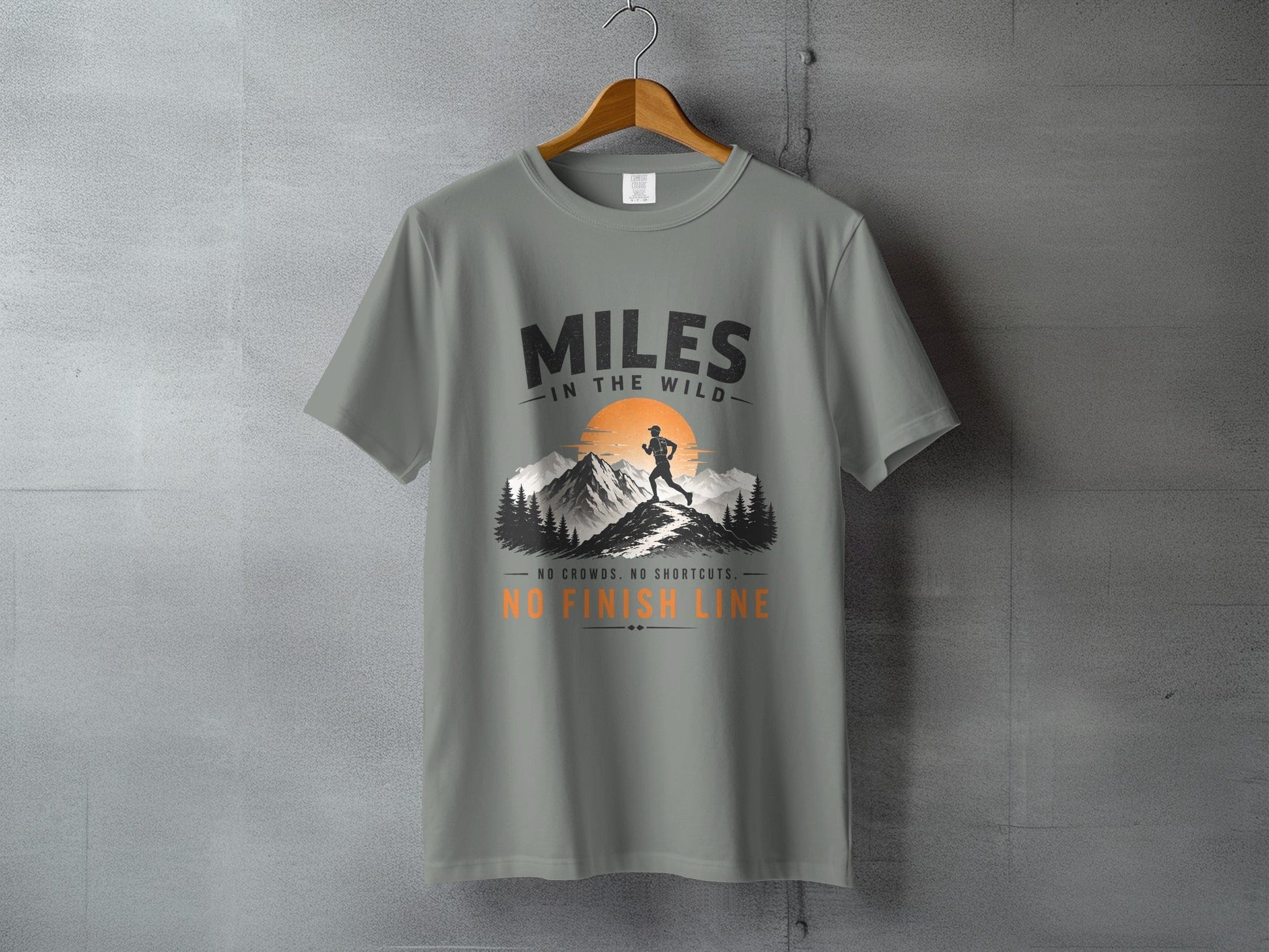 Miles in the Wild Male Trail Runner T-Shirt - S - Sloth & Duck