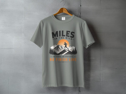 Miles in the Wild Male Trail Runner T-Shirt - S - Sloth & Duck