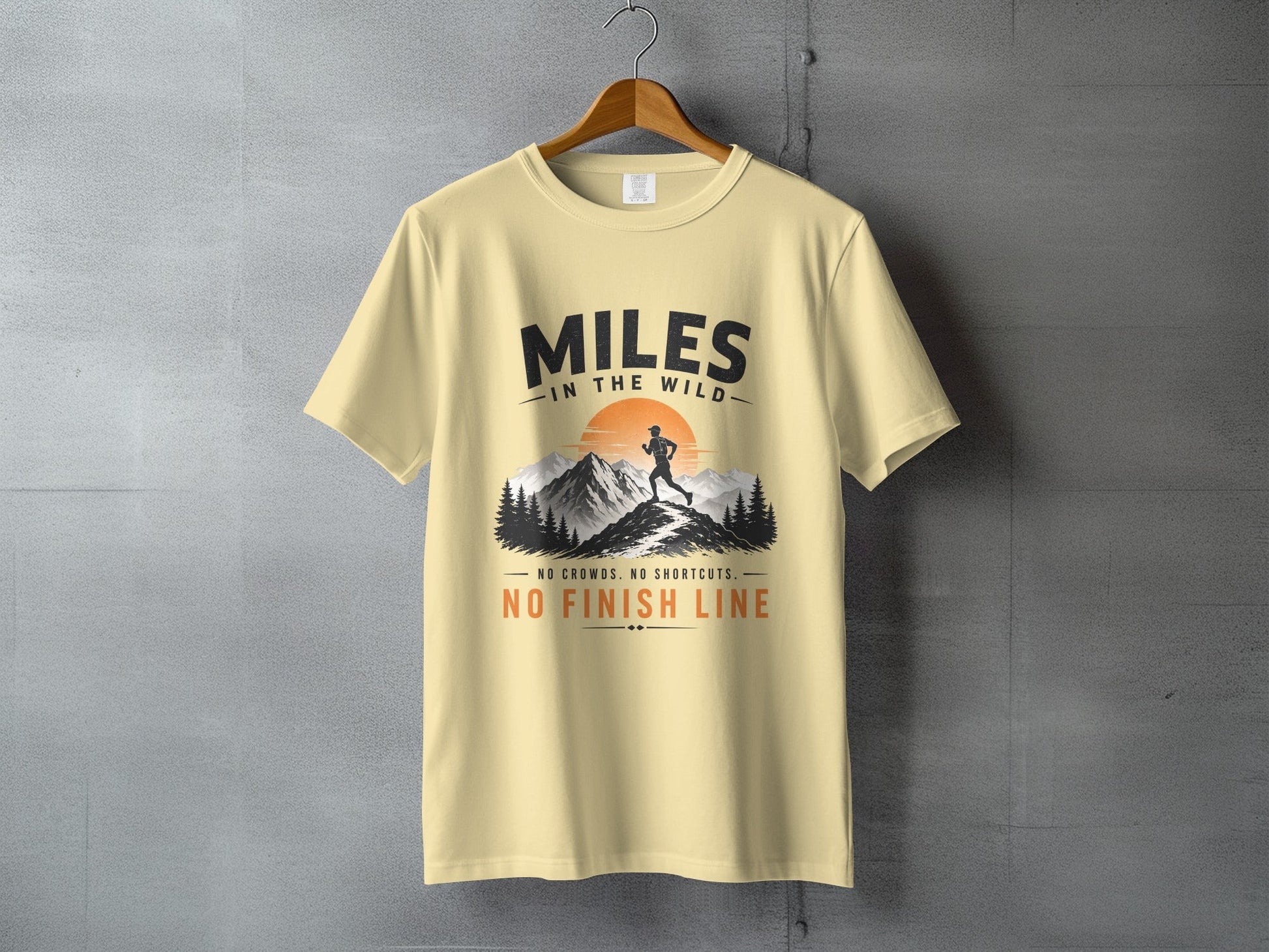 Miles in the Wild Male Trail Runner T-Shirt - S - Sloth & Duck