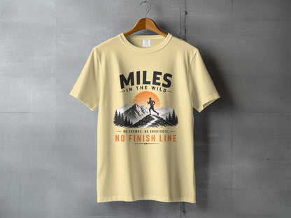 Miles in the Wild Male Trail Runner T-Shirt - S - Sloth & Duck