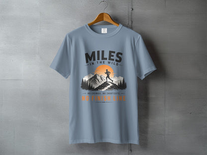 Miles in the Wild Male Trail Runner T-Shirt - S - Sloth & Duck