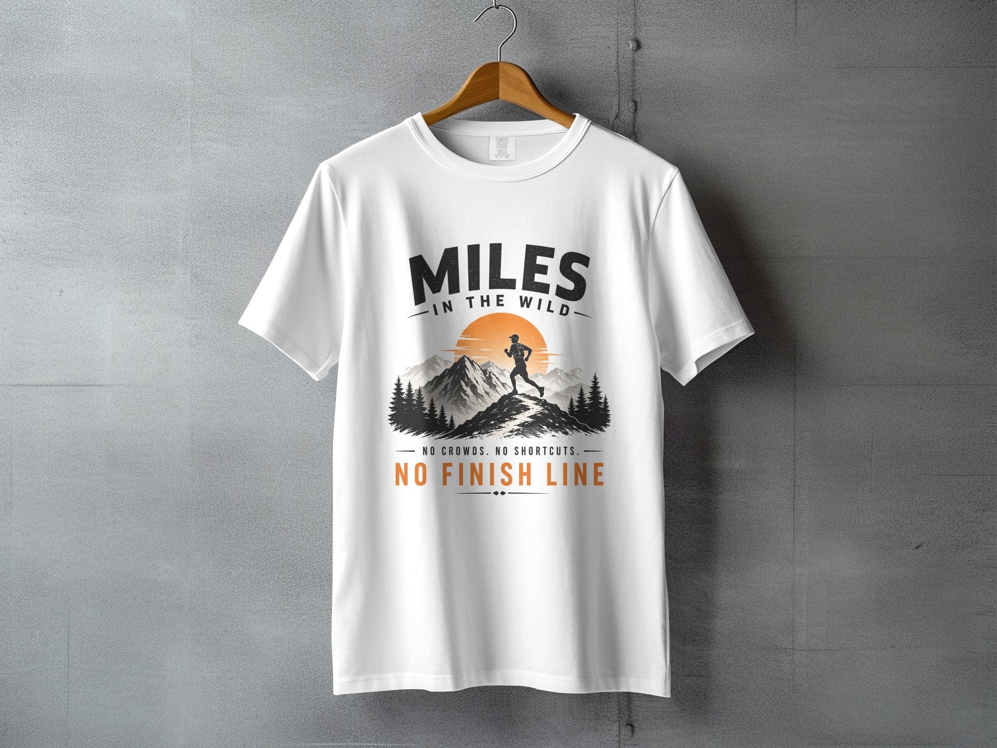 Miles in the Wild Male Trail Runner T-Shirt - S - Sloth & Duck