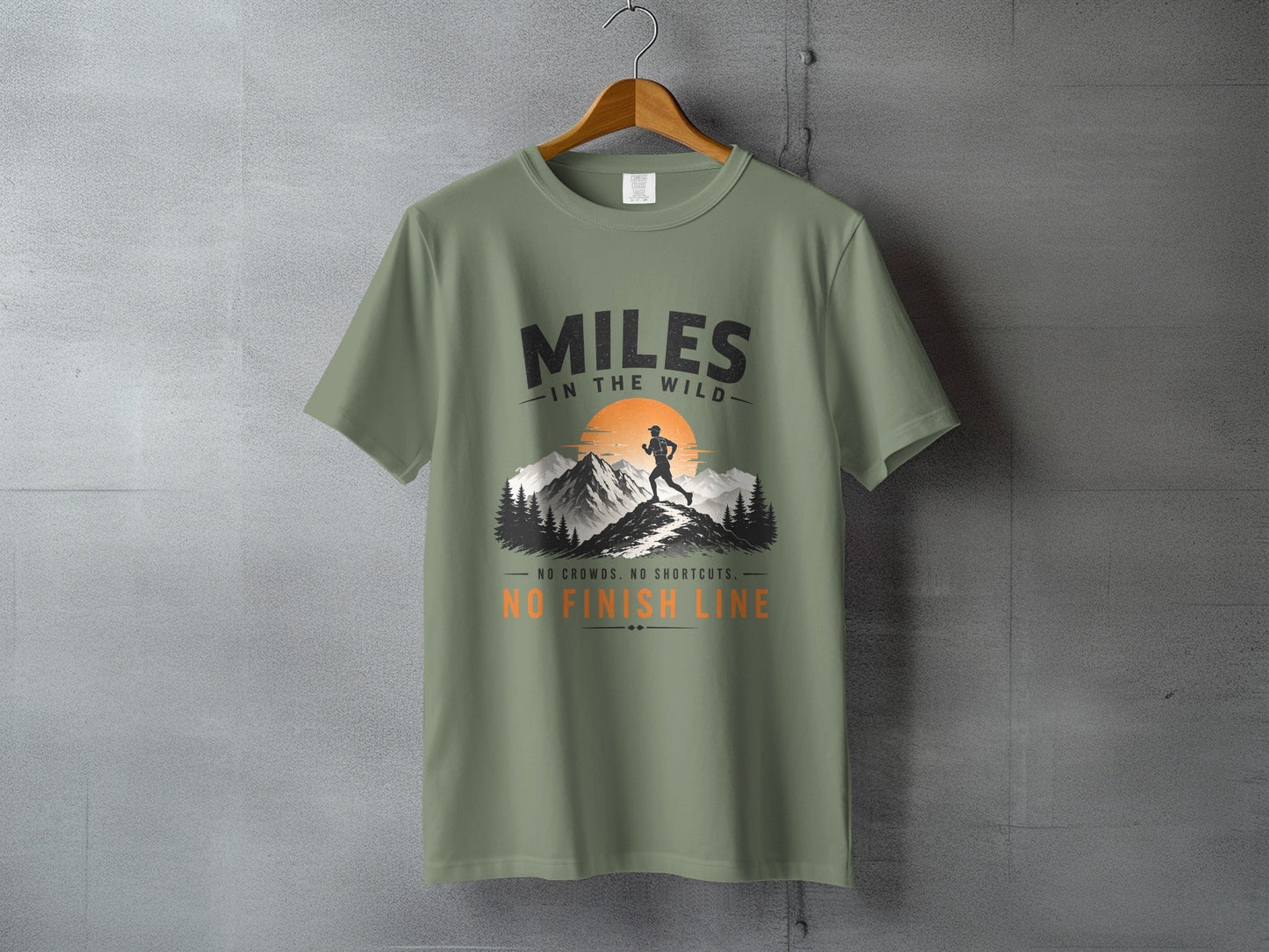 Miles in the Wild Male Trail Runner T-Shirt - S - Sloth & Duck