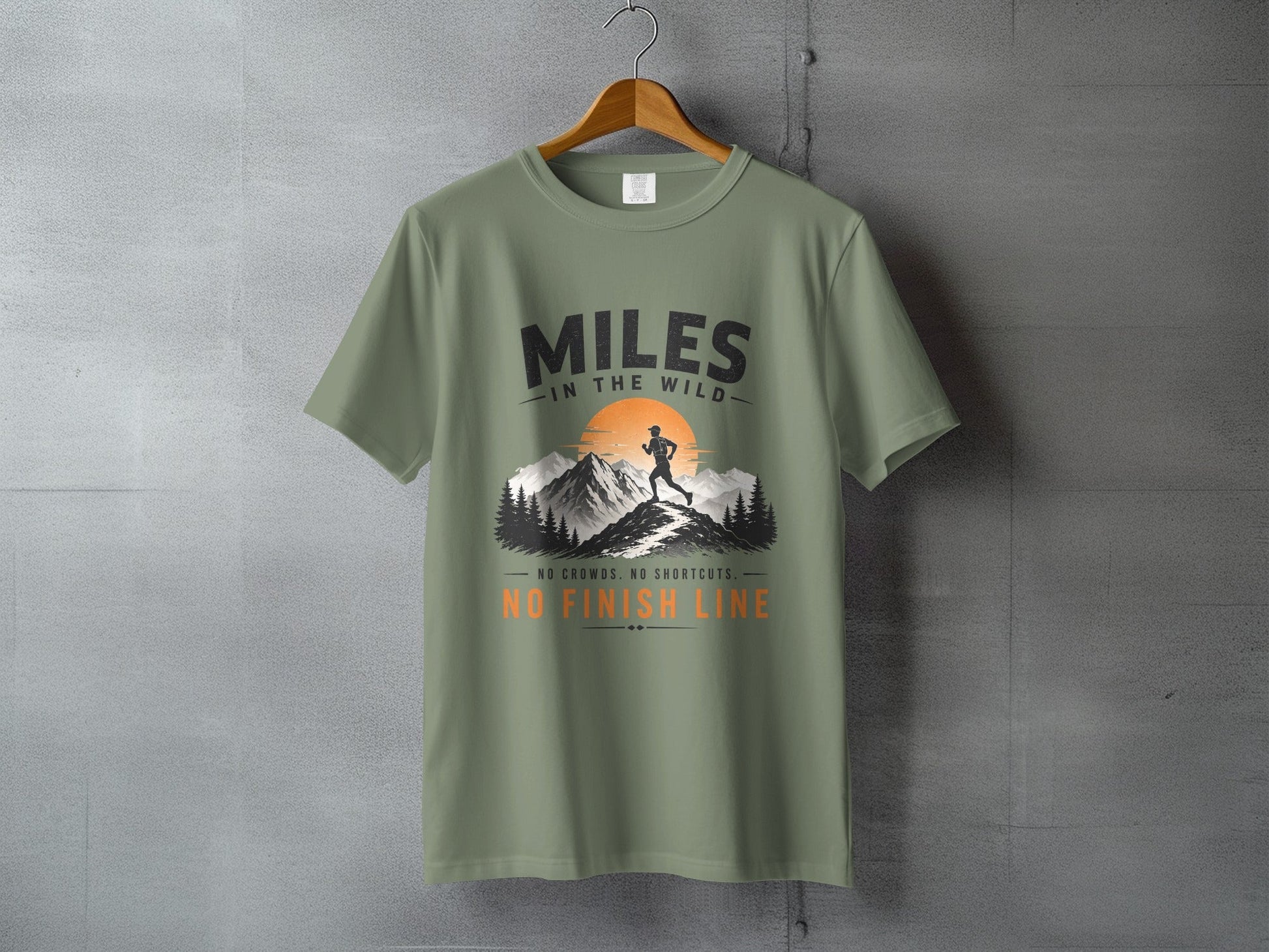 Miles in the Wild Male Trail Runner T-Shirt - S - Sloth & Duck