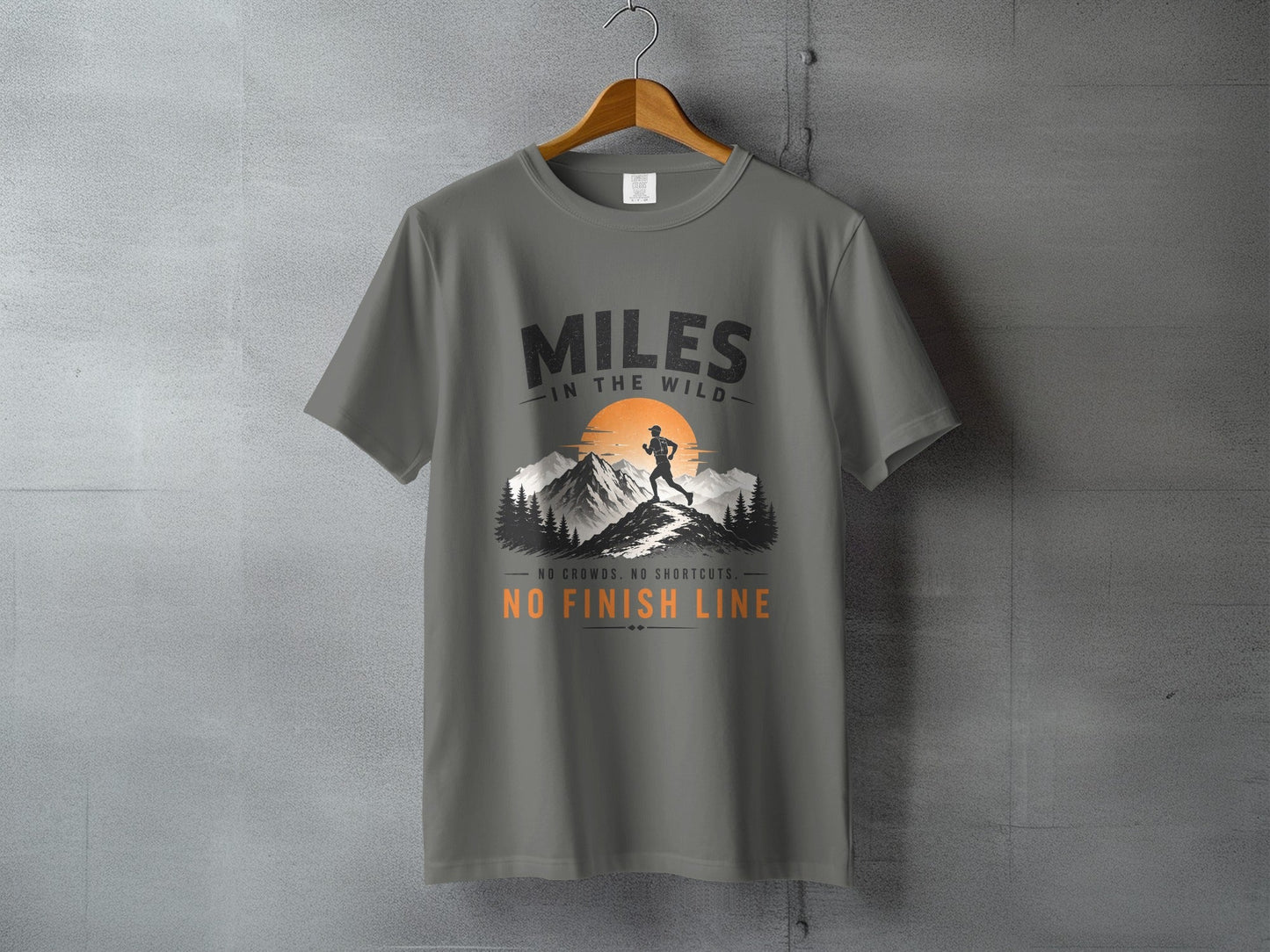 Miles in the Wild Male Trail Runner T-Shirt - S - Sloth & Duck