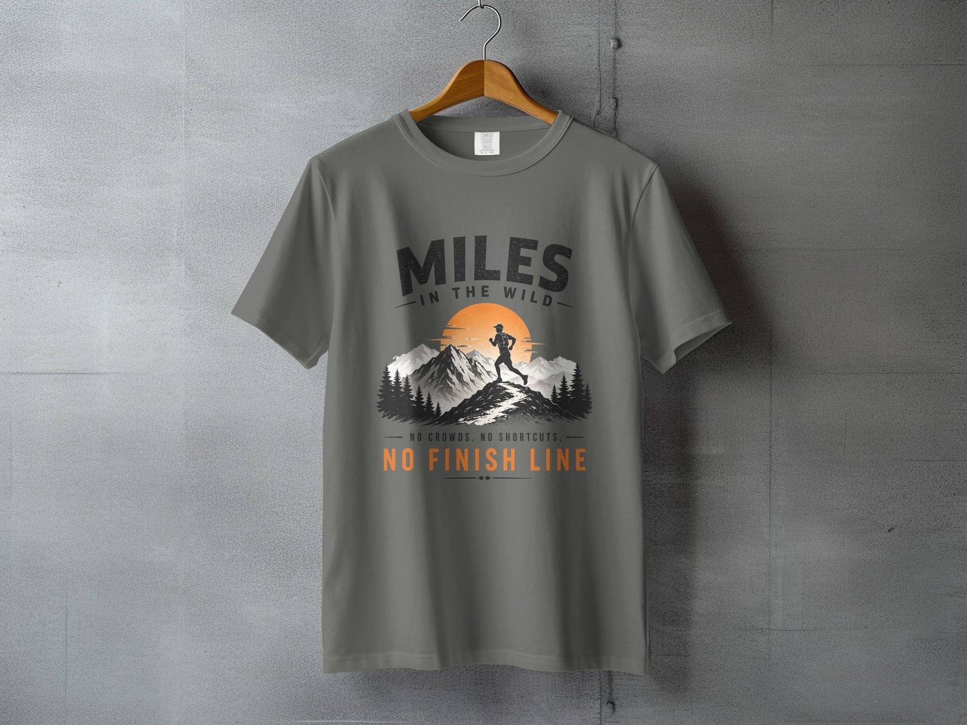 Miles in the Wild Male Trail Runner T-Shirt - S - Sloth & Duck
