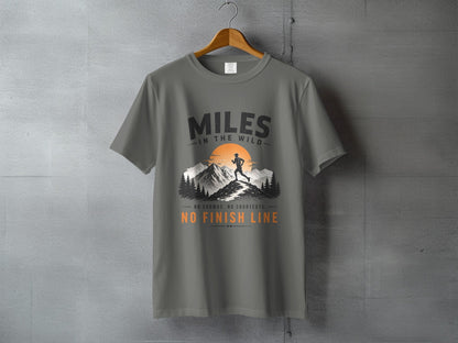 Miles in the Wild Male Trail Runner T-Shirt - S - Sloth & Duck