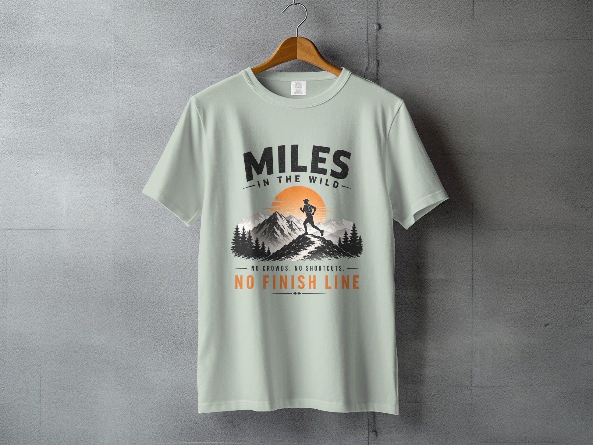 Miles in the Wild Male Trail Runner T-Shirt - S - Sloth & Duck