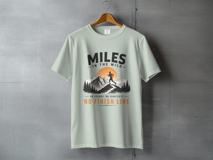 Miles in the Wild Male Trail Runner T-Shirt - S - Sloth & Duck