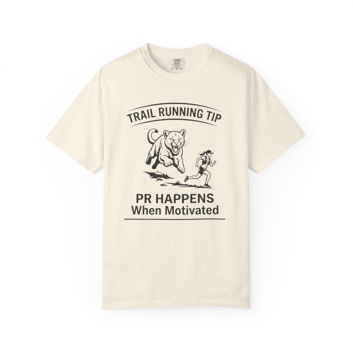 Motivational Trail Running T-Shirt - Womens - Ivory - Sloth & Duck