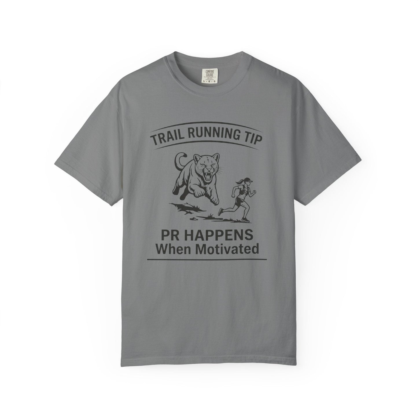 Motivational Trail Running T-Shirt - Womens - Grey - Sloth & Duck