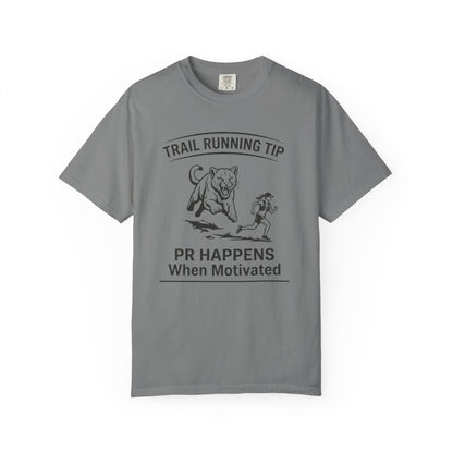 Motivational Trail Running T-Shirt - Womens - Grey - Sloth & Duck