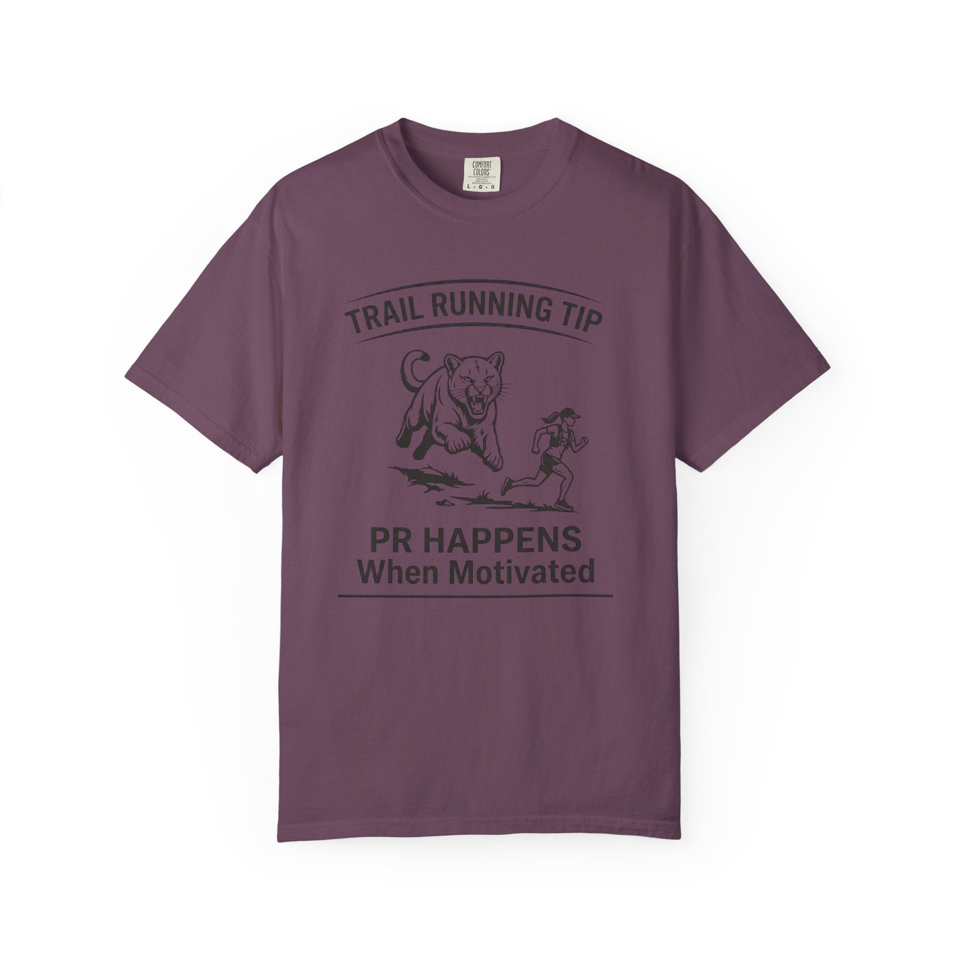 Motivational Trail Running T-Shirt - Womens - Berry - Sloth & Duck