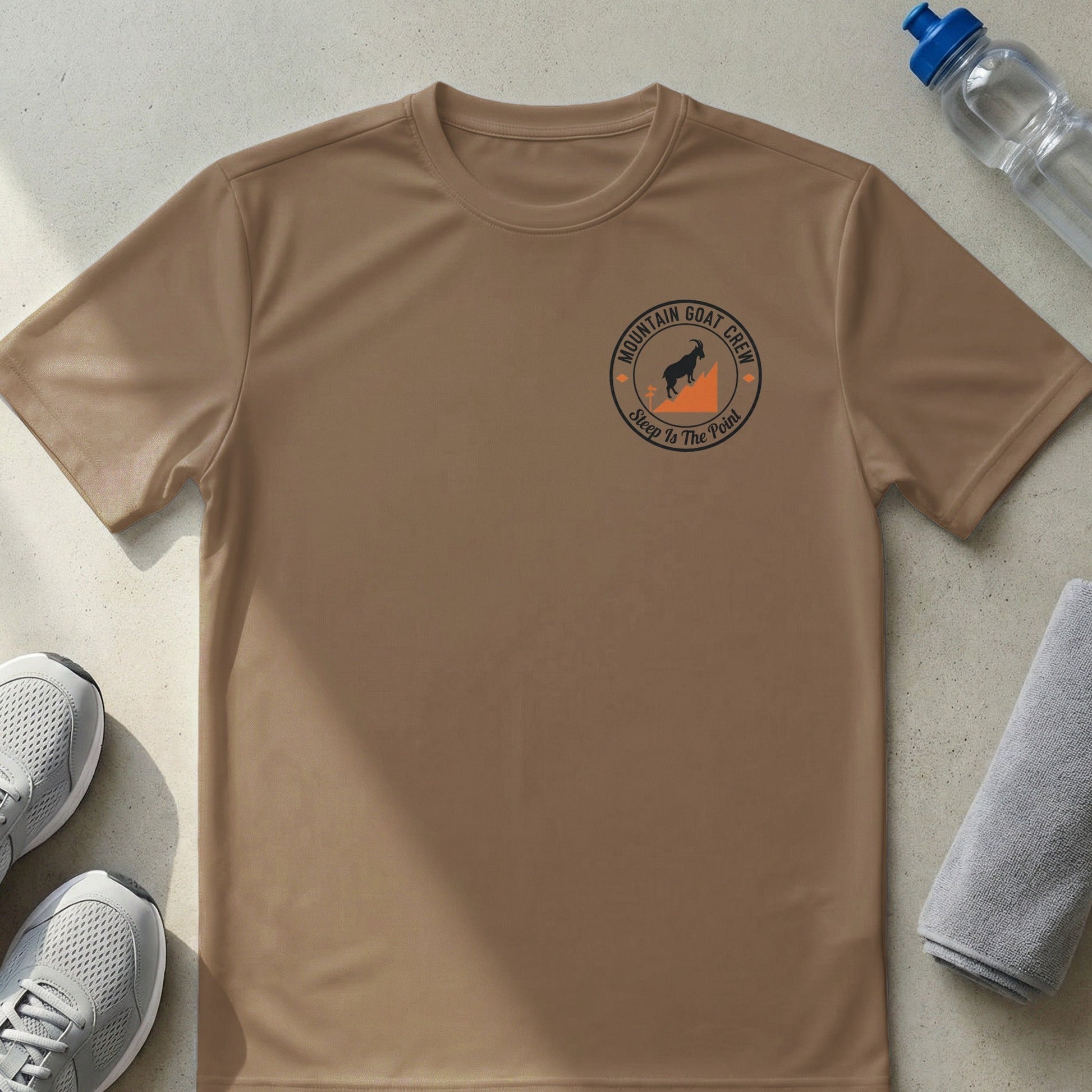 Mountain Goat Crew Steep Is The Point Performance T-Shirt - XS - Sloth & Duck