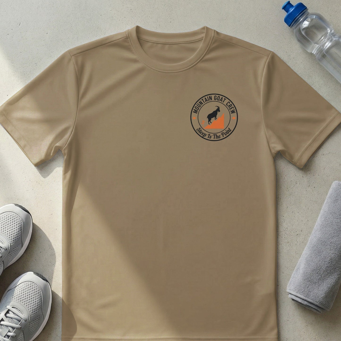 Mountain Goat Crew Steep Is The Point Performance T-Shirt - XS - Sloth & Duck