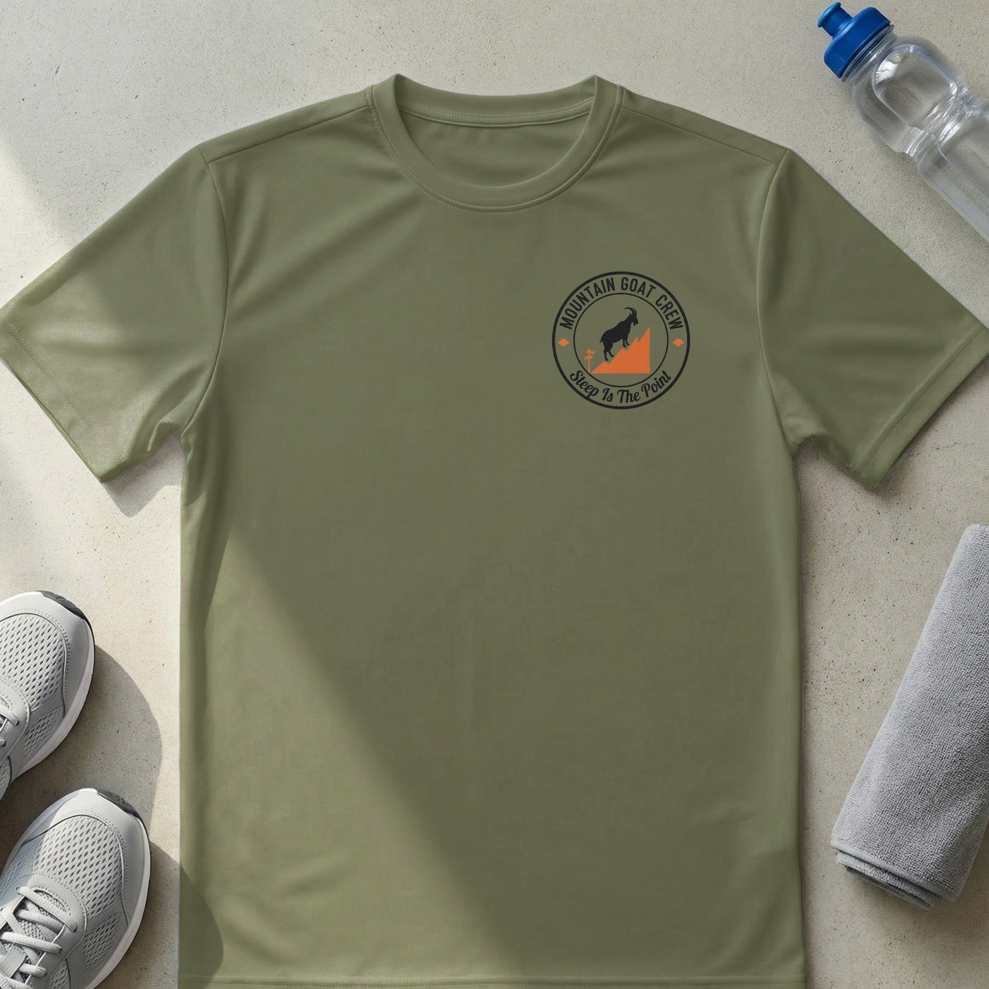 Mountain Goat Crew Steep Is The Point Performance T-Shirt - XS - Sloth & Duck