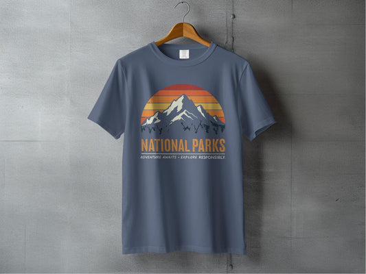 "National Parks" Graphic Shirt - S - Sloth & Duck