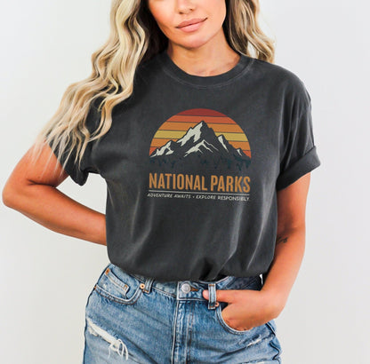 "National Parks" Graphic Shirt - S - Sloth & Duck