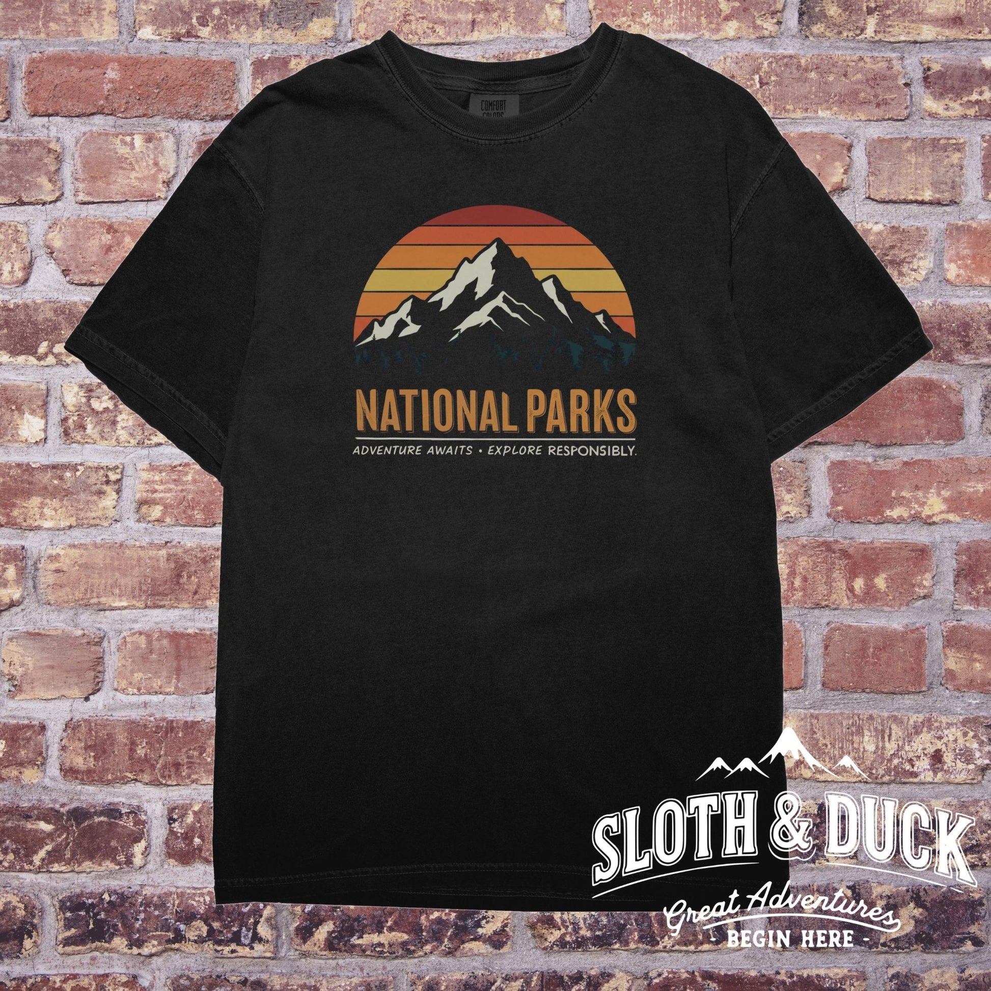 "National Parks" Graphic Shirt - S - Sloth & Duck