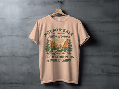 National Parks TShirt Protect Public Lands - Adult - XS - Sloth & Duck