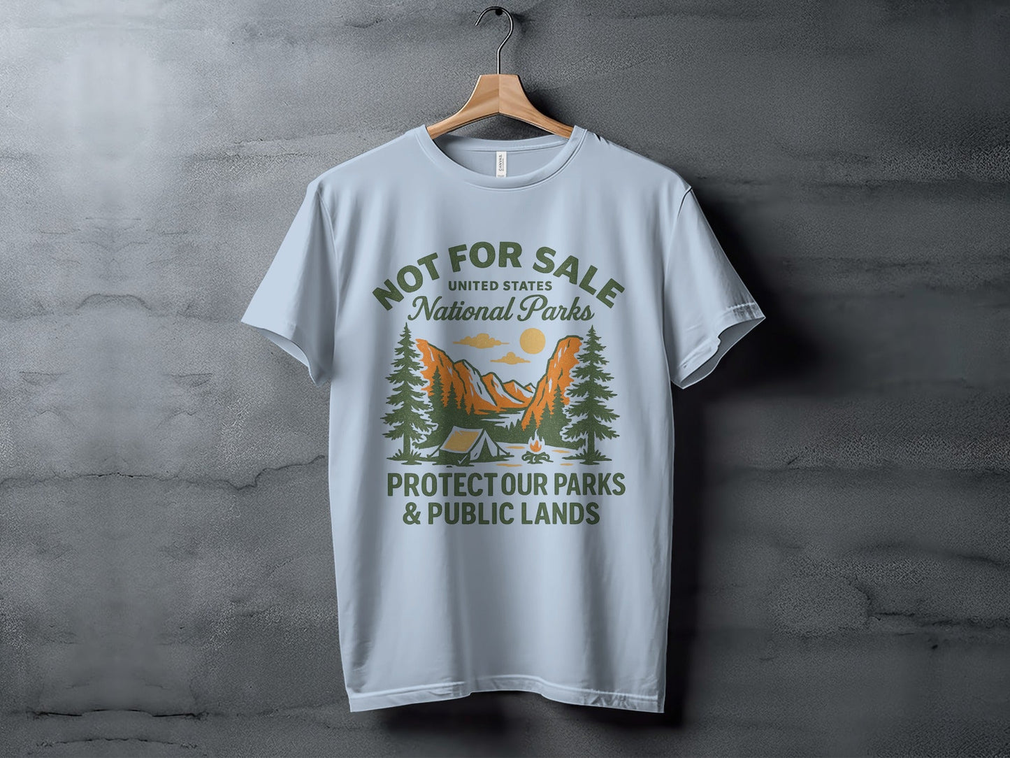 National Parks TShirt Protect Public Lands - Adult - XS - Sloth & Duck