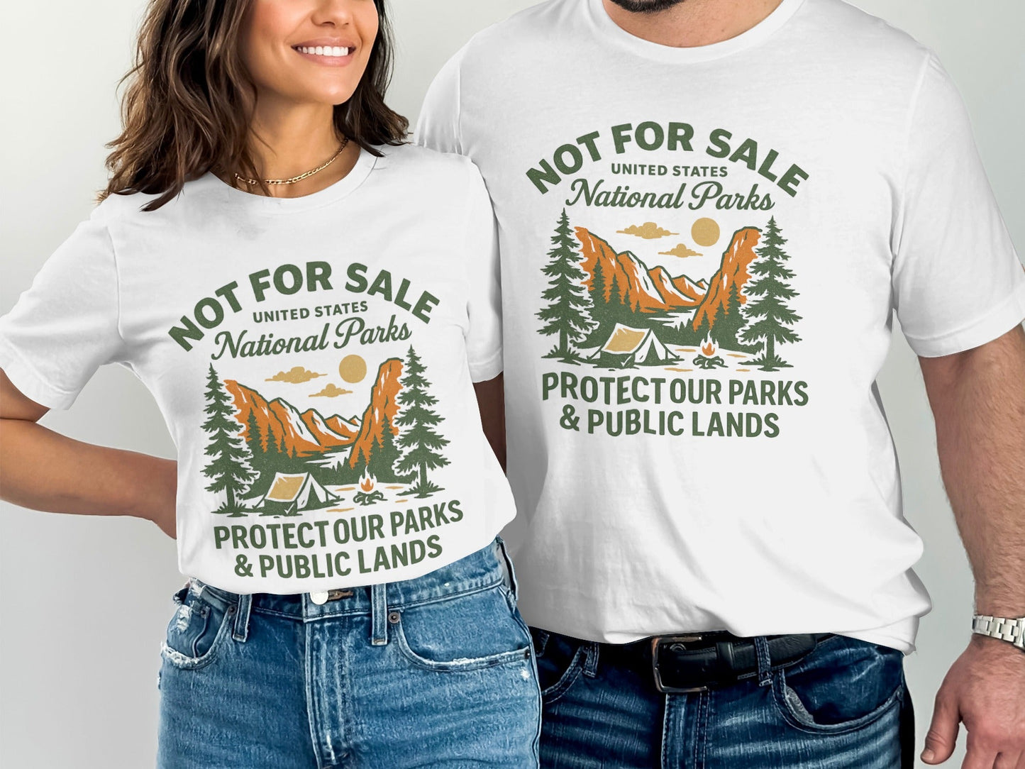National Parks TShirt Protect Public Lands - Adult - XS - Sloth & Duck