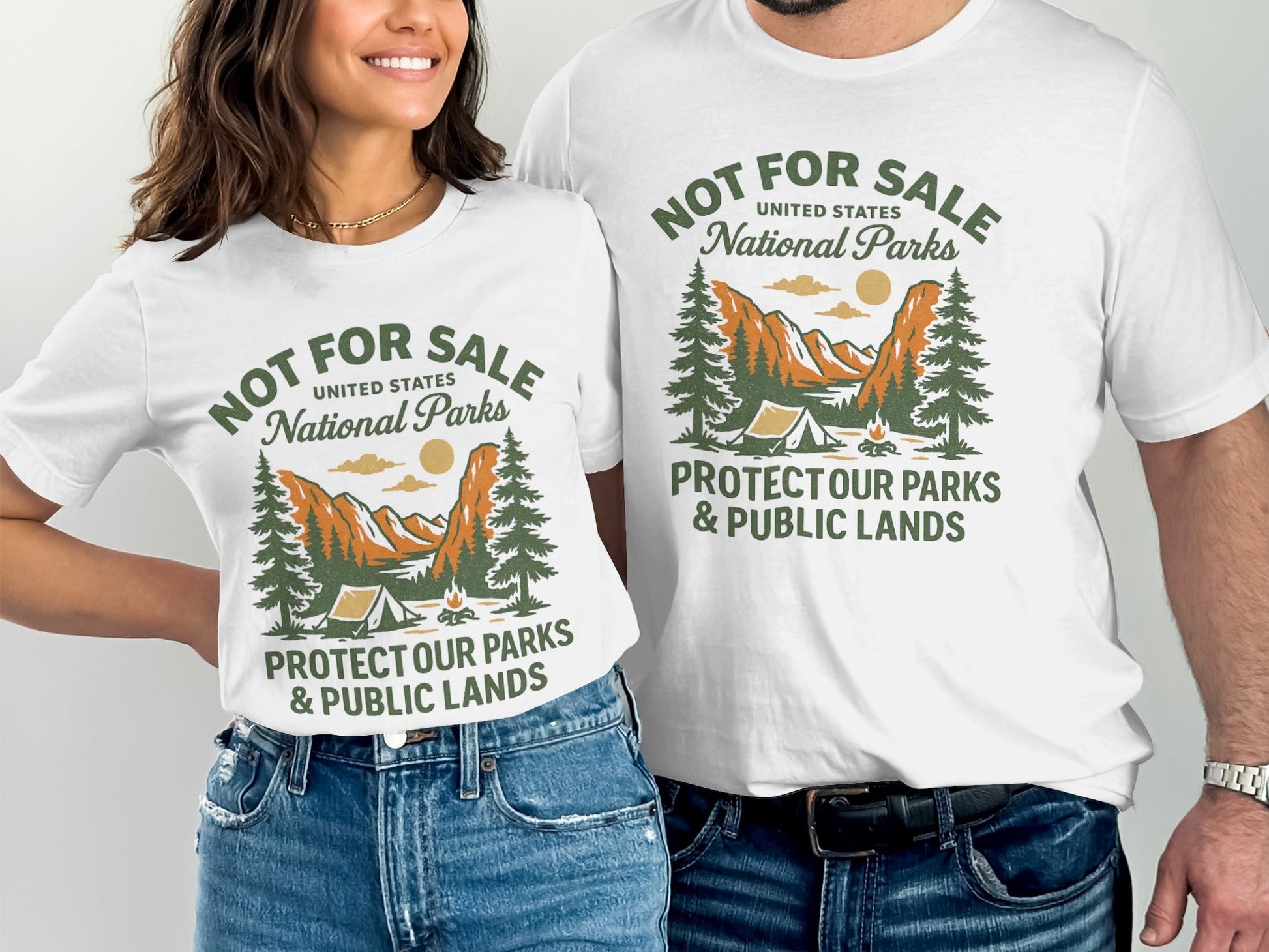 National Parks TShirt Protect Public Lands - Adult - XS - Sloth & Duck