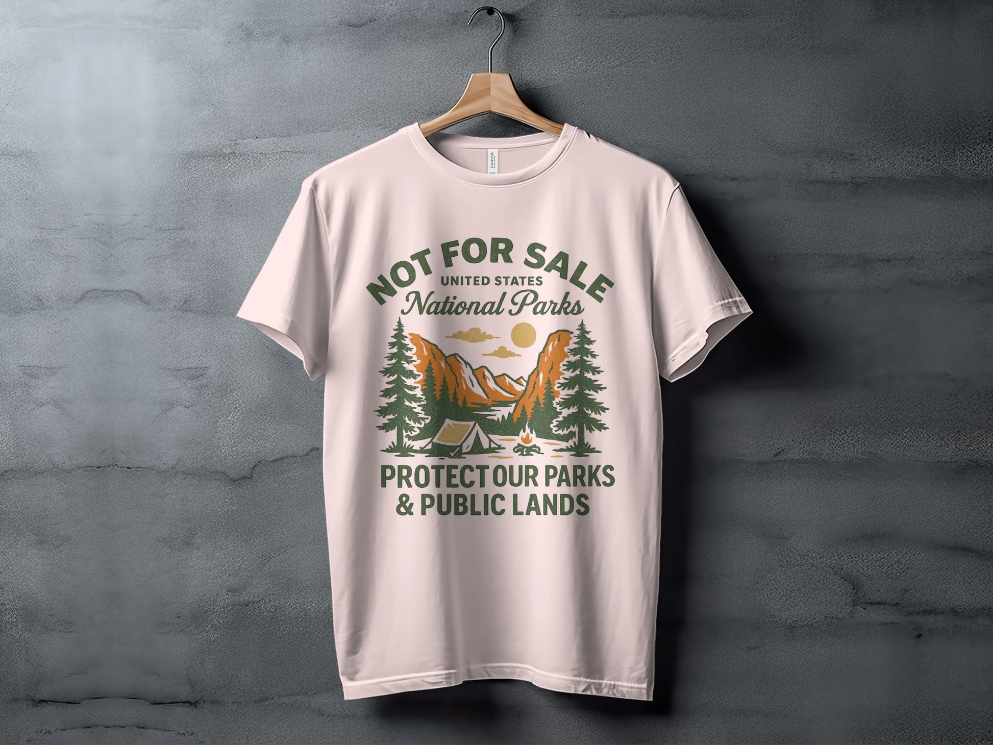 National Parks TShirt Protect Public Lands - Adult - XS - Sloth & Duck