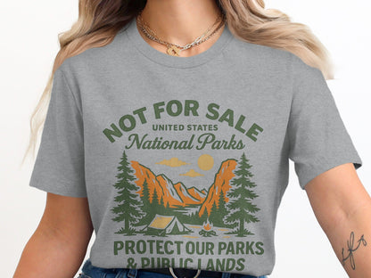National Parks TShirt Protect Public Lands - Adult - XS - Sloth & Duck