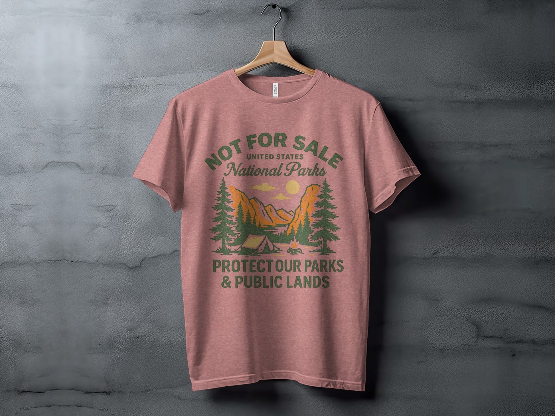 National Parks TShirt Protect Public Lands - Adult - XS - Sloth & Duck