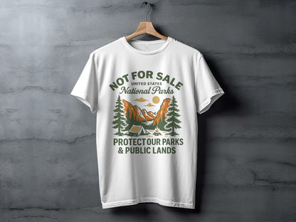 National Parks TShirt Protect Public Lands - Adult - XS - Sloth & Duck