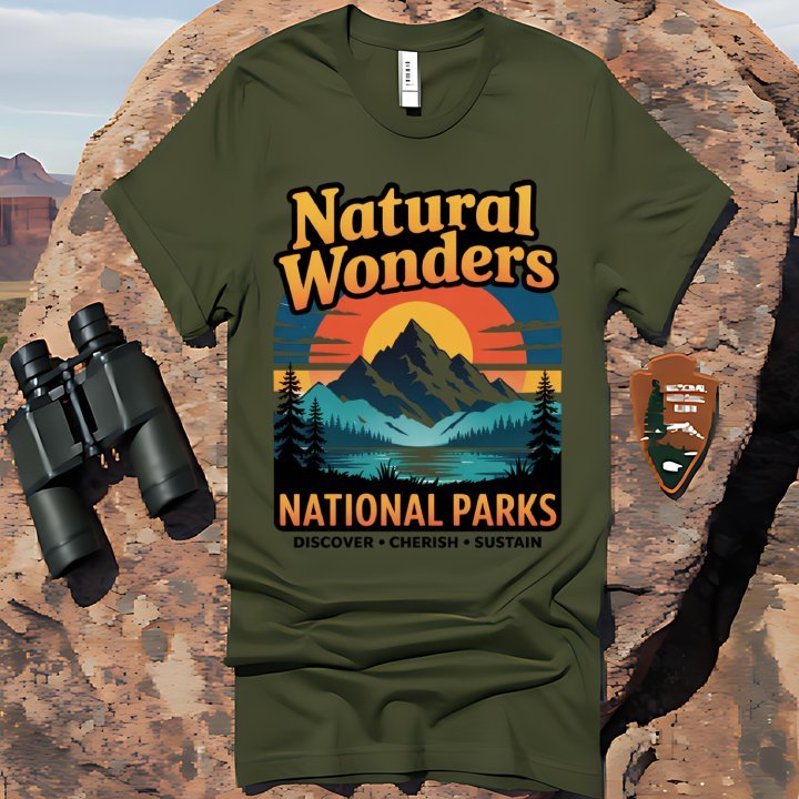 "Natural Wonders National Parks" T-Shirt - T-Shirt - Sloth & Duck