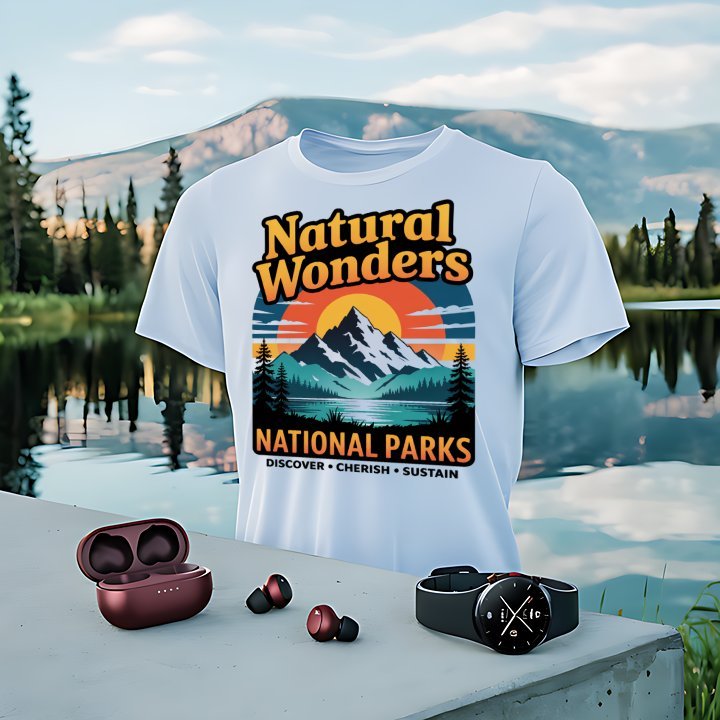 "Natural Wonders National Parks" T-Shirt - T-Shirt - Sloth & Duck