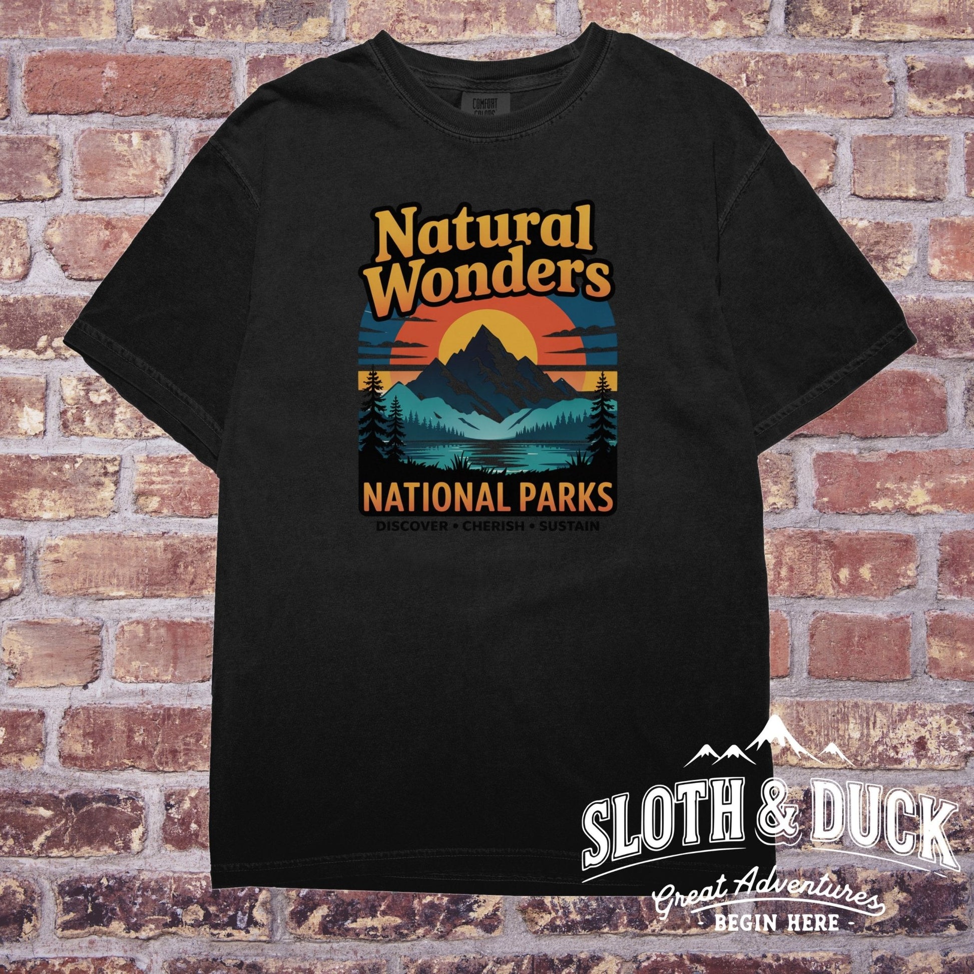 "Natural Wonders National Parks" T-Shirt - T-Shirt - Sloth & Duck