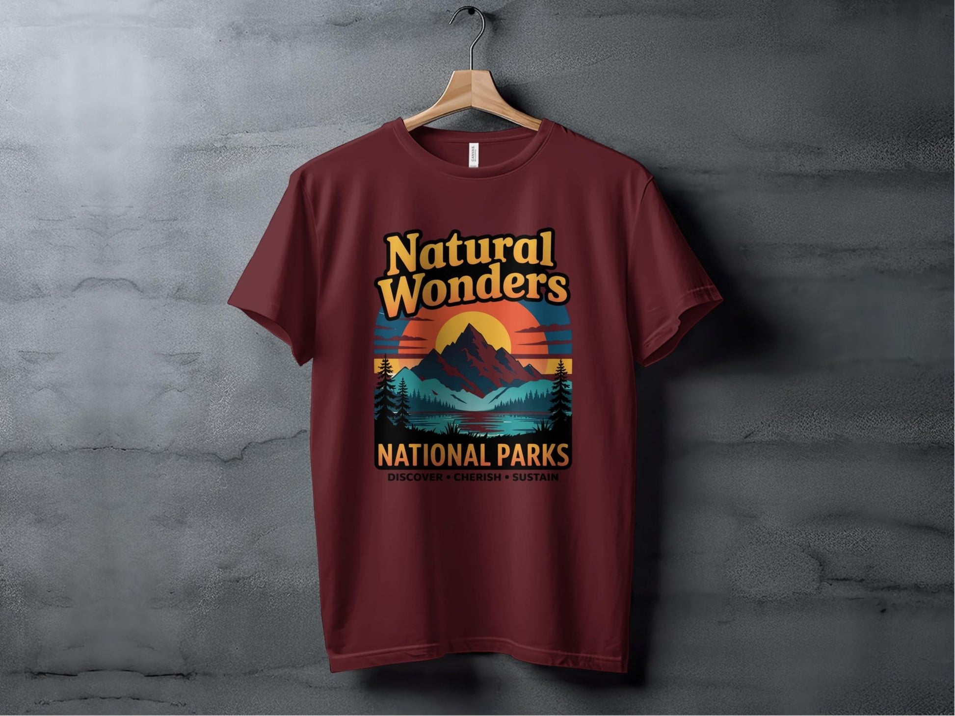 "Natural Wonders National Parks" T-Shirt - T-Shirt - Sloth & Duck