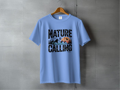 Nature is Calling Graphic T-Shirt - S - Sloth & Duck