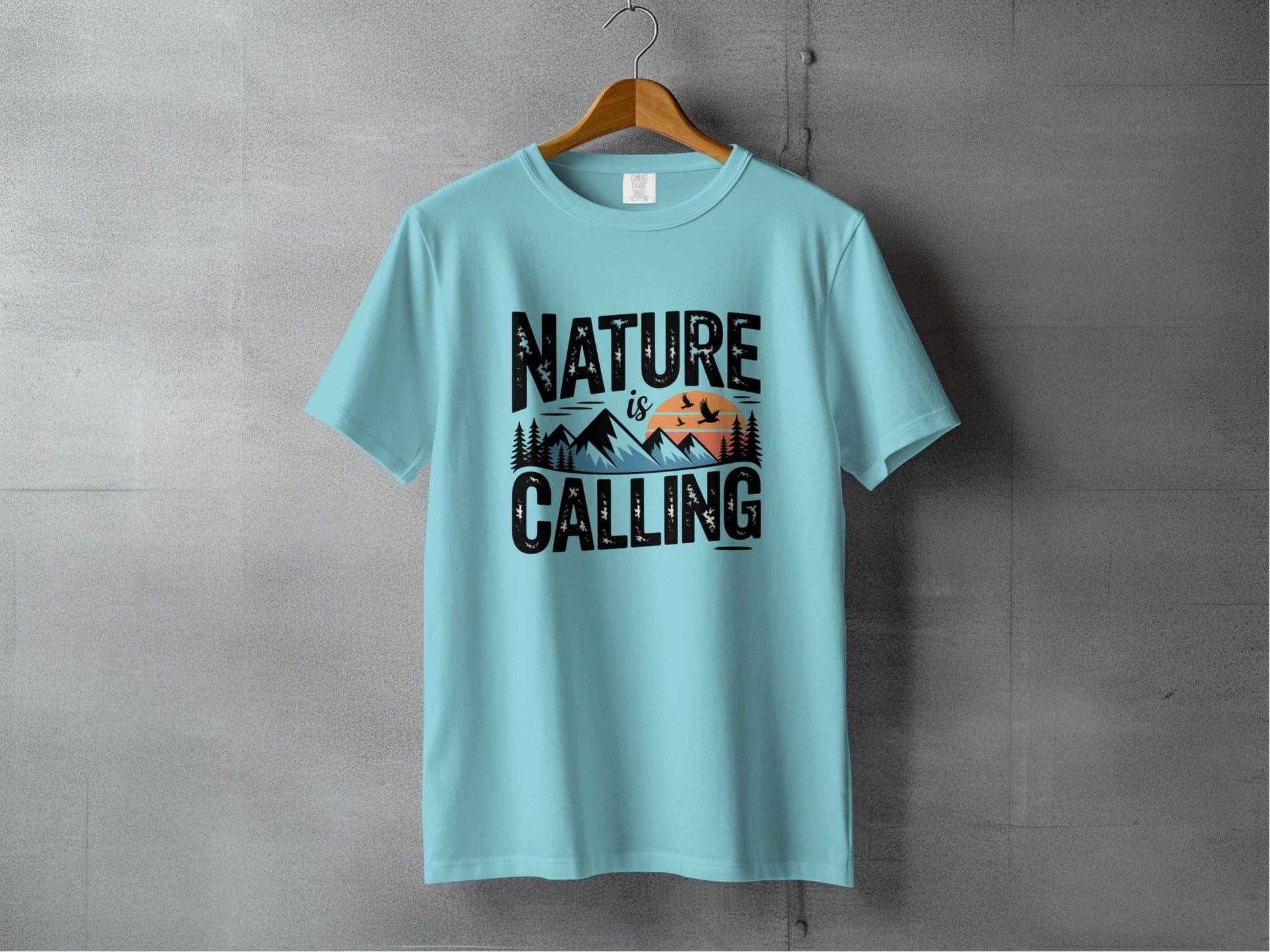 Nature is Calling Graphic T-Shirt - S - Sloth & Duck
