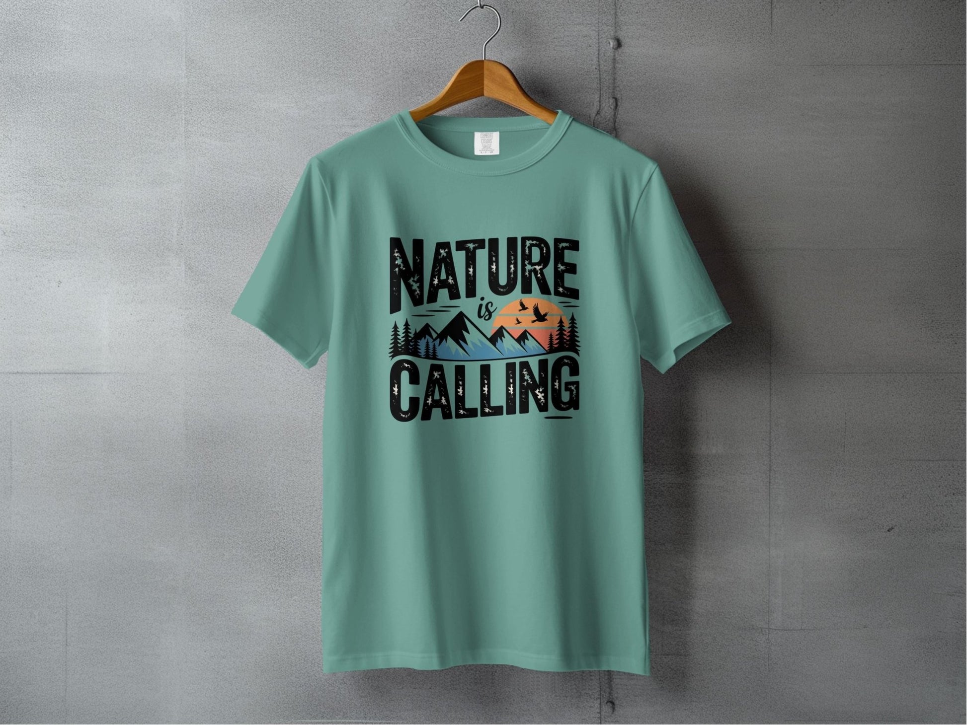 Nature is Calling Graphic T-Shirt - S - Sloth & Duck