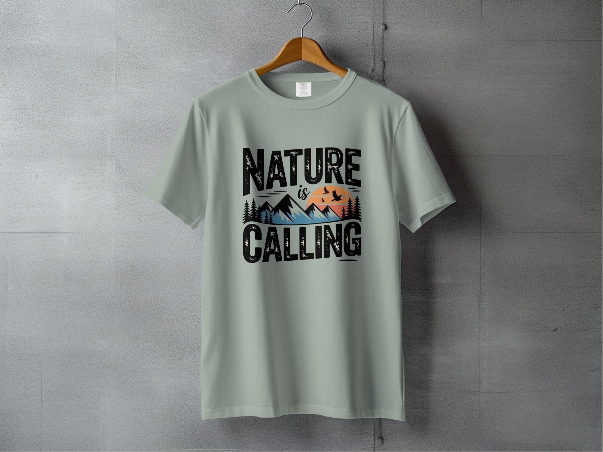 Nature is Calling Graphic T-Shirt - S - Sloth & Duck