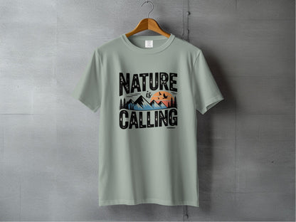 Nature is Calling Graphic T-Shirt - S - Sloth & Duck
