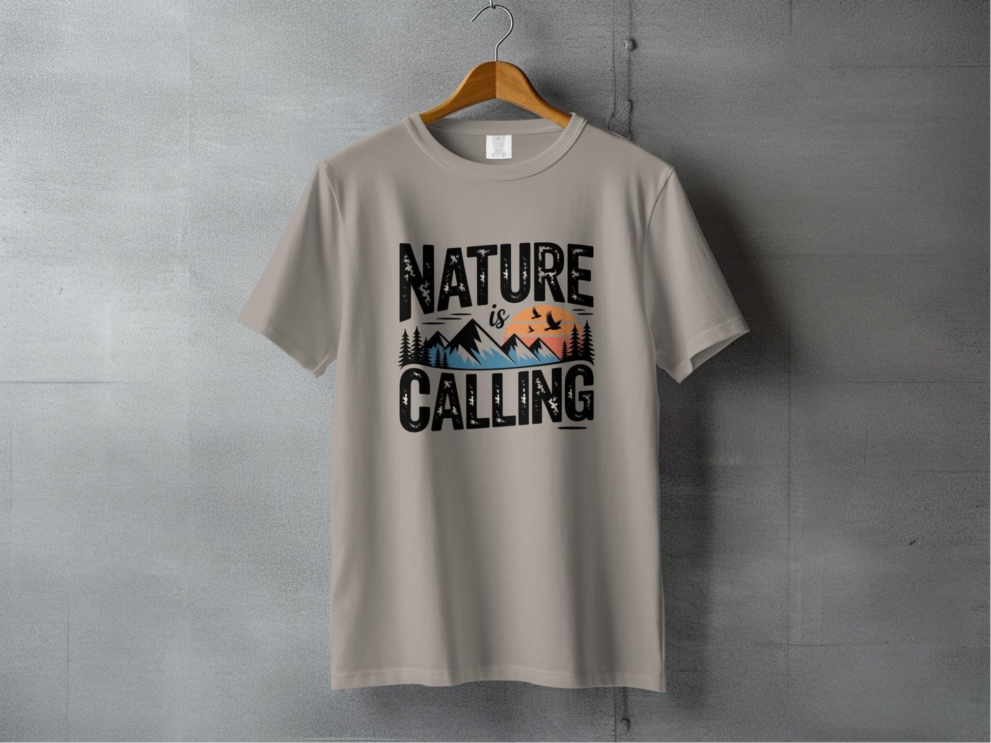 Nature is Calling Graphic T-Shirt - S - Sloth & Duck