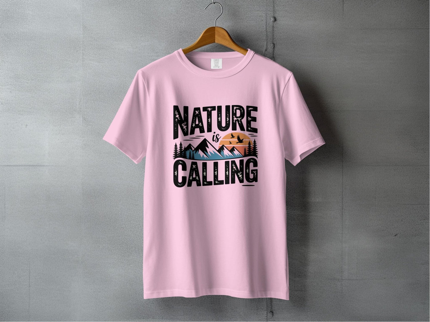 Nature is Calling Graphic T-Shirt - S - Sloth & Duck