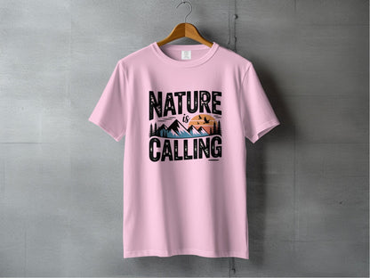Nature is Calling Graphic T-Shirt - S - Sloth & Duck