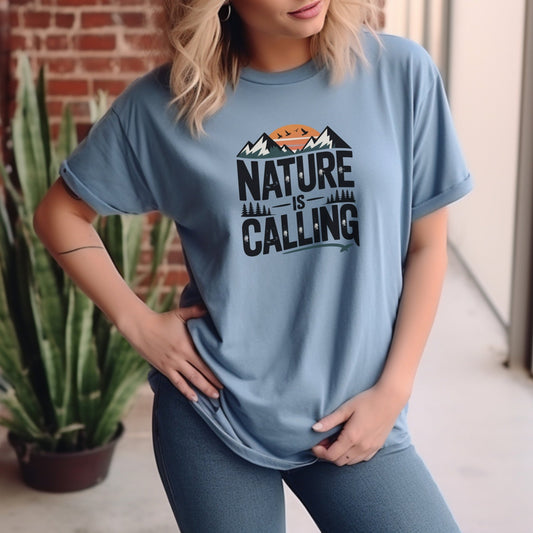 "Nature is Calling" T-Shirt - S - Sloth & Duck