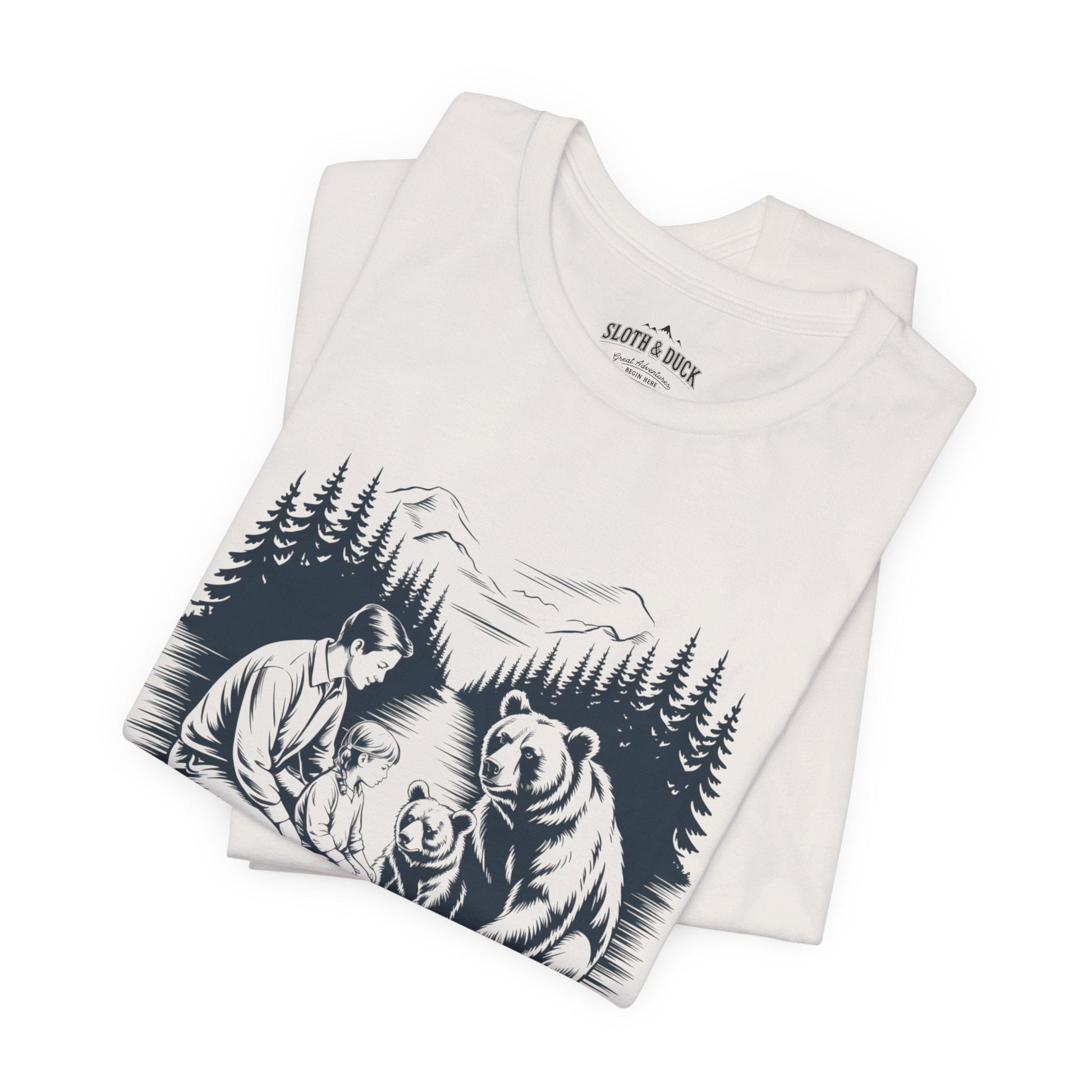 Nature Is Family T-Shirt - Vintage White - Sloth & Duck