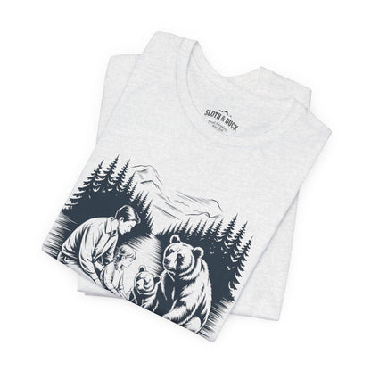 Nature Is Family T-Shirt - Ash - Sloth & Duck