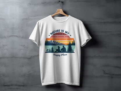 "Nature Is My Happy Place" T-Shirt - Adult - Sloth & Duck