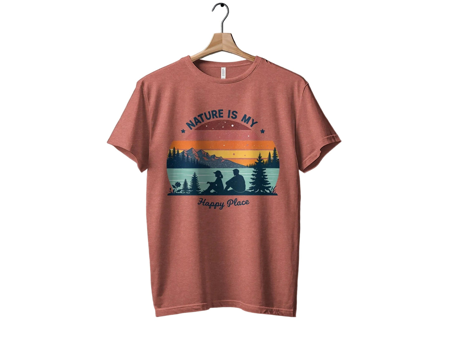 "Nature Is My Happy Place" T-Shirt - Adult - Sloth & Duck