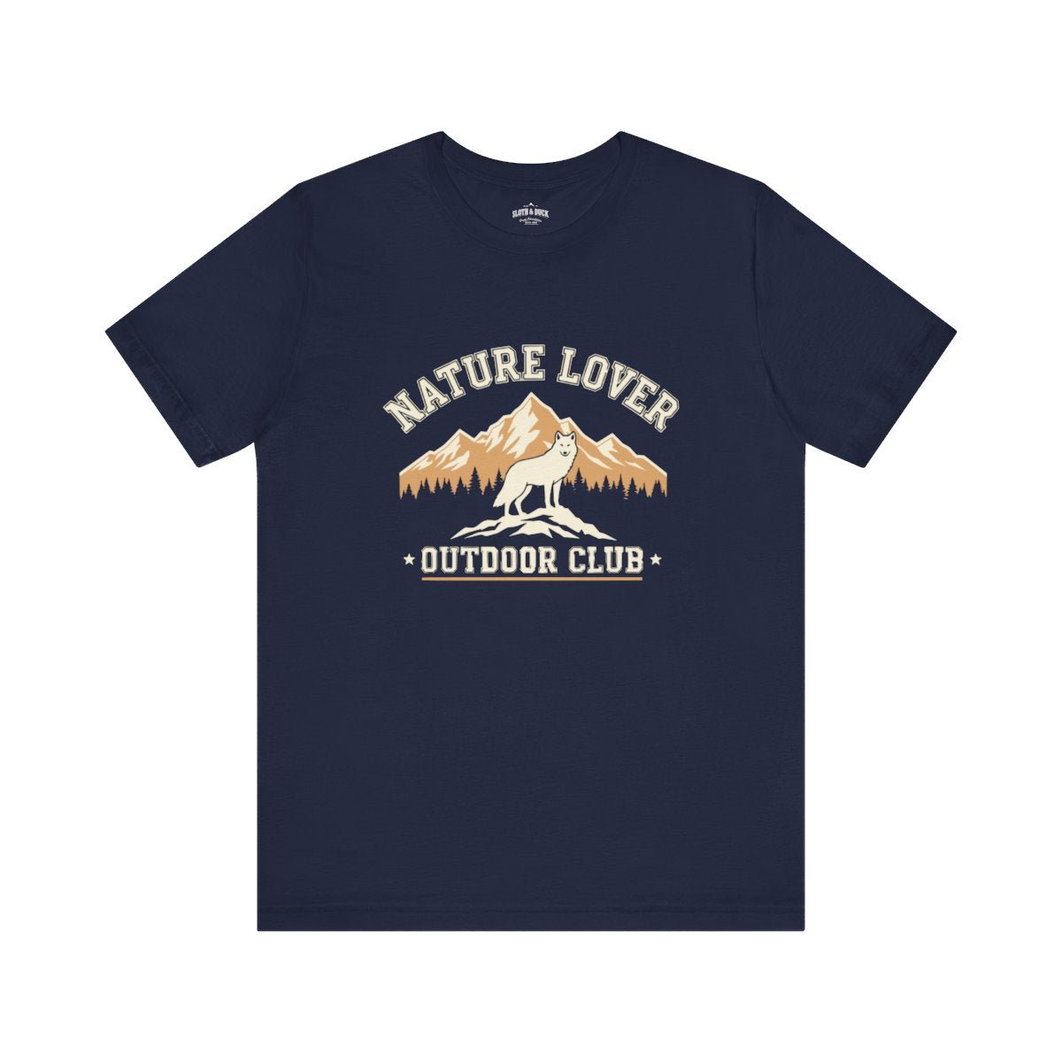 Nature Lover Outdoor Club Wolf Mountain T-Shirt - S - Sloth & Duck